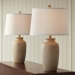 Stone & Beam Ceramic Table Lamp With Linen Shade