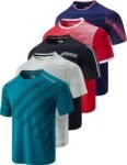 5 pack men's quick dry workout shirts