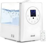 LEVOIT 6L Warm and Cool Mist Ultrasonic Humidifier with humidity sensor and essential oil diffuser