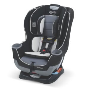 Graco Extend2Fit Convertible Baby Car Seat Gotham with adjustable extension panel
