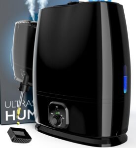 Everlasting Comfort Cool Mist Humidifier for Bedroom 6L – Quiet large room humidifier with 50-hour runtime for plants, dry skin, allergies, and congestion