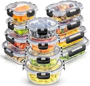 JoyJolt Glass Storage