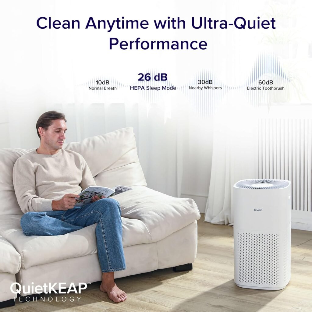 LEVOIT Core 600S-P Air Purifier for Home with HEPA filtration, smart Wi-Fi