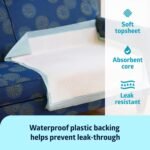 Medline Super Absorbent Underpad 36x36 XL Disposable Pee Pads 50 Count