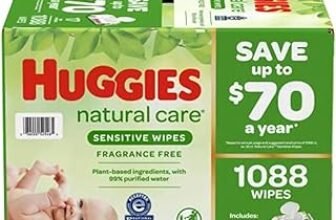 Huggies Natural Care Sensitive Baby Wipes 768 count with flip-top packs