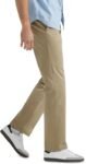 Lee Men's Extreme Motion Flat Front Regular Straight Pant – Comfortable stretch waistband business-casual pants for men, lightweight and machine washable