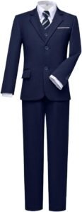 Visaccy Boys Slim Fit Suit