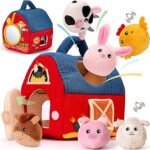 Hahaland baby toy surprise barn with stuffed animals for 6–12 months
