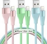 10ft iPhone charger cable pack MFi certified with nylon braided design