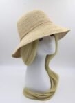 women's summer beach straw bucket hat