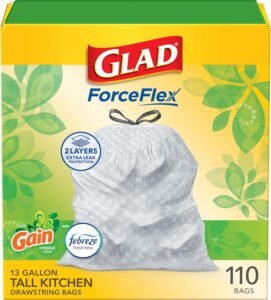 13 gallon tall kitchen trash bags