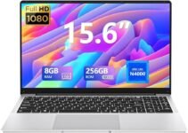 15.6 inch laptop with 8GB RAM and 256GB SSD