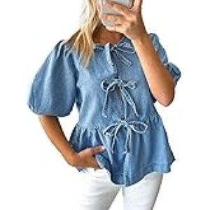 Puff Sleeve Babydoll Top