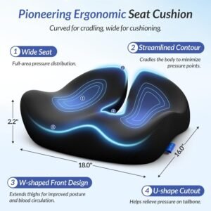 ZIKEE seat cushion for pressure relief.