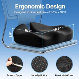 extra large memory foam seat cushion