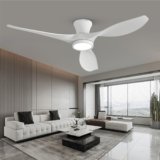 72-Inch White Ceiling Fan with Light – A Sleek, Whisper-Quiet Statement for Large Spaces