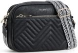 quilted vegan leather crossbody bag for women
