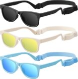 Best Baby Polarized Sunglasses with Strap (3-Pack) – Sun Protection for Little Eyes
