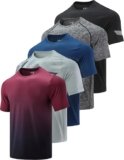🏃‍♂️ Sweat Less, Do More: 5 Pack Men’s Quick Dry Workout T-Shirts Review