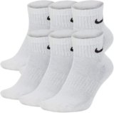 🧦 Nike Men’s Bag Cotton Quarter Cut Socks (6 Pack) – Premium Comfort That Performs Daily